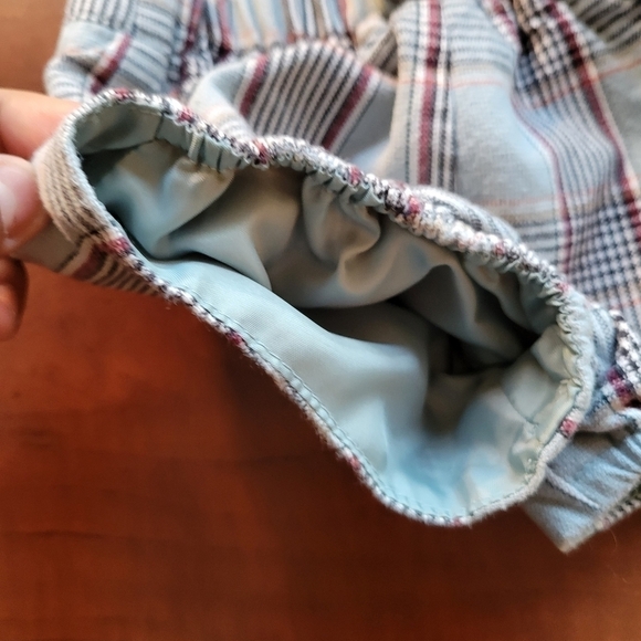 𝅺Marta y Paula Baby Boy Checked Shorts with Suspenders Size 6 Months 100% Cotto - Picture 5 of 7